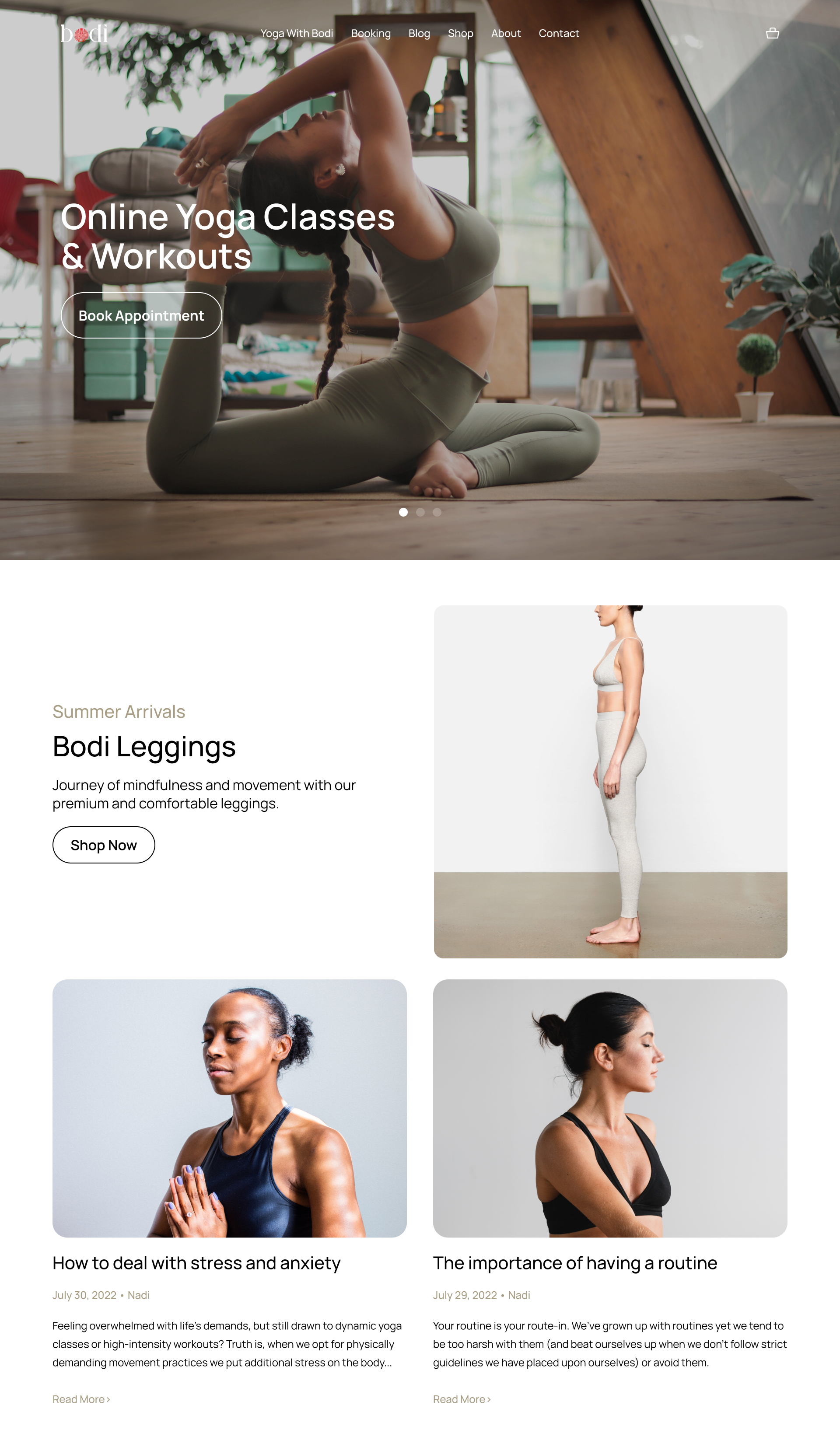 Bodi Desktop Website