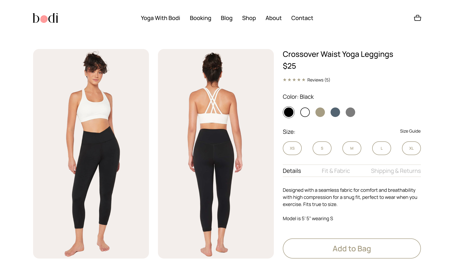 Bodi Desktop Product Page
