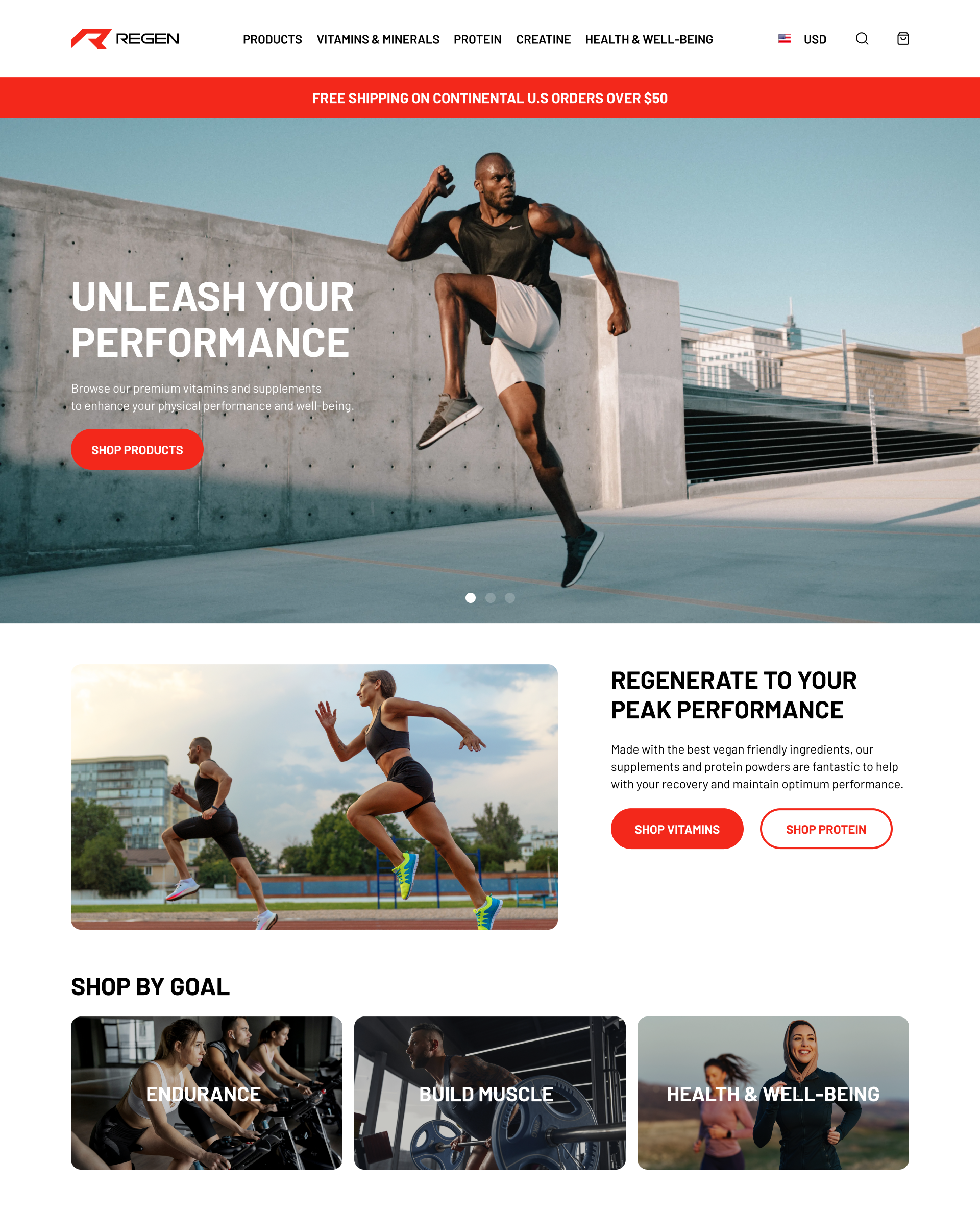 Regen Desktop Website